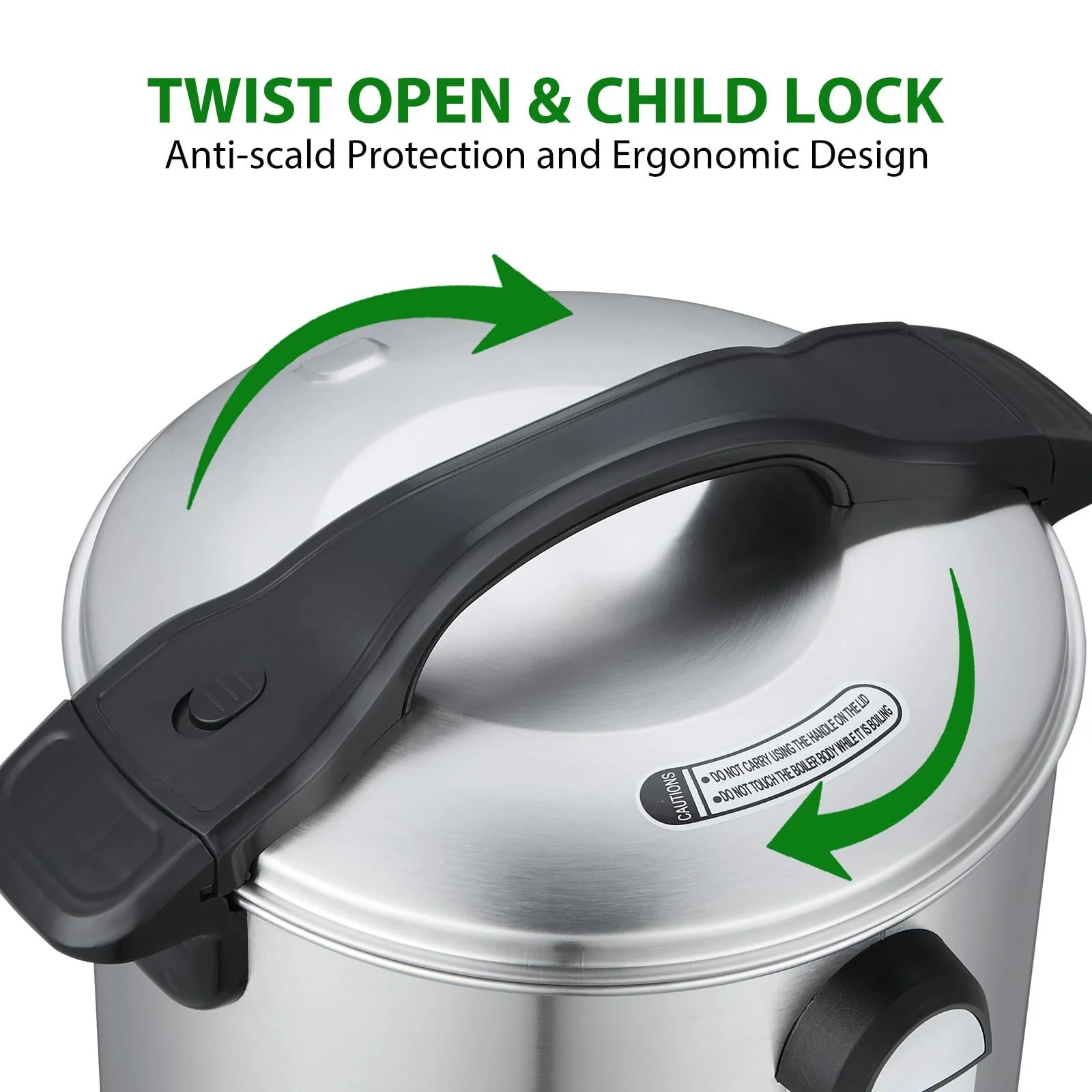 Кофеварка-перколятор промышленная 100 чашек 1600 Вт двухстенная нержавеющая сталь, фото №4