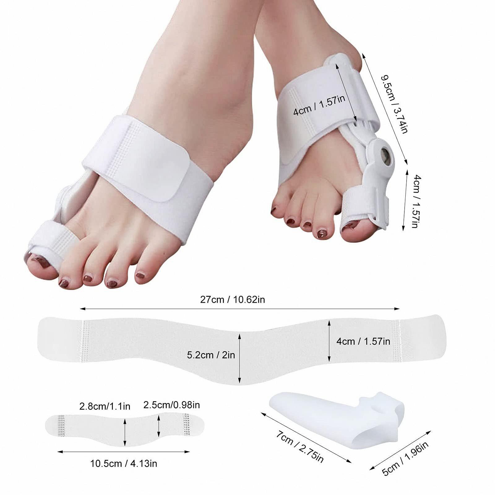 Корректор большого пальца стопы, выпрямитель для больших пальцев ног, 1 пара, фото №2