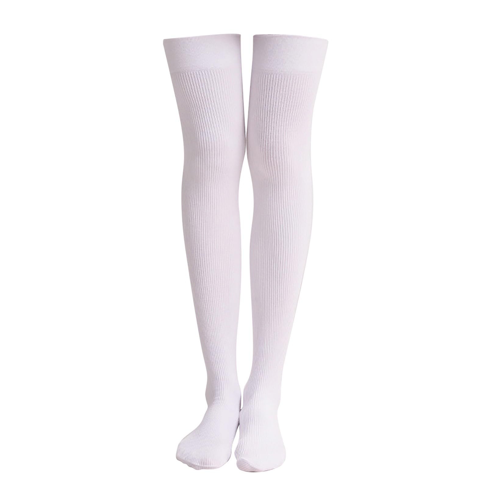 Пара Очень Длинных Однотонных Чулков Выше Колена для Ботфортов, Нейлоновые Носки для Деловой Встречи, Черные Чулки Выше Колена, Компрессионные Милые Женские Домашние Носки, Женские Хлопковые Носки, фото №2