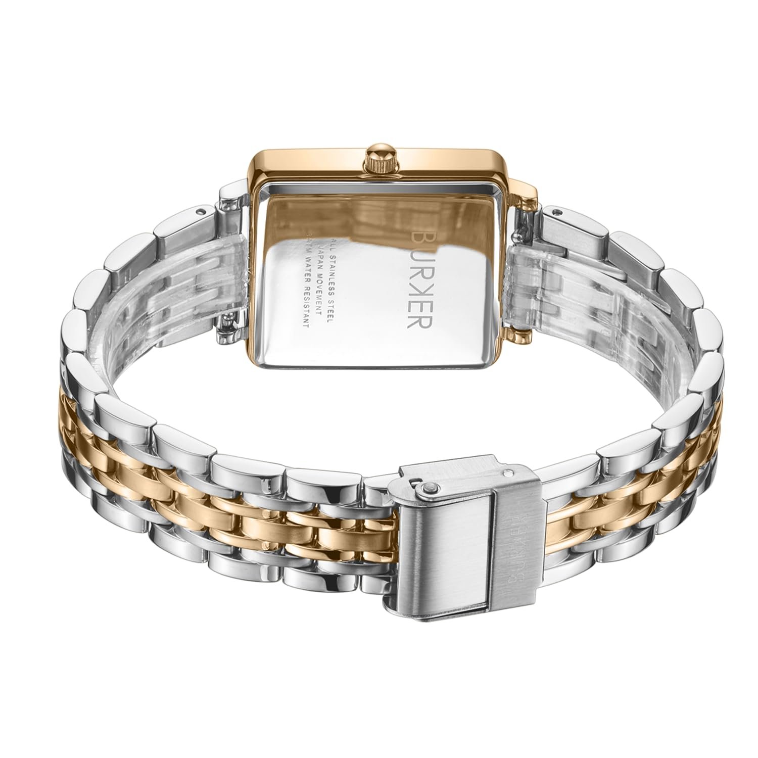 Женские часы Квадратные BURKER Daisy Аналоговые Кварцевые 28 мм Золотой, Серебряный, Браслет, фото №4 Женские часы Квадратные BURKER Daisy Аналоговые Кварцевые 28 мм Золотой, Серебряный, Браслет, фото №4