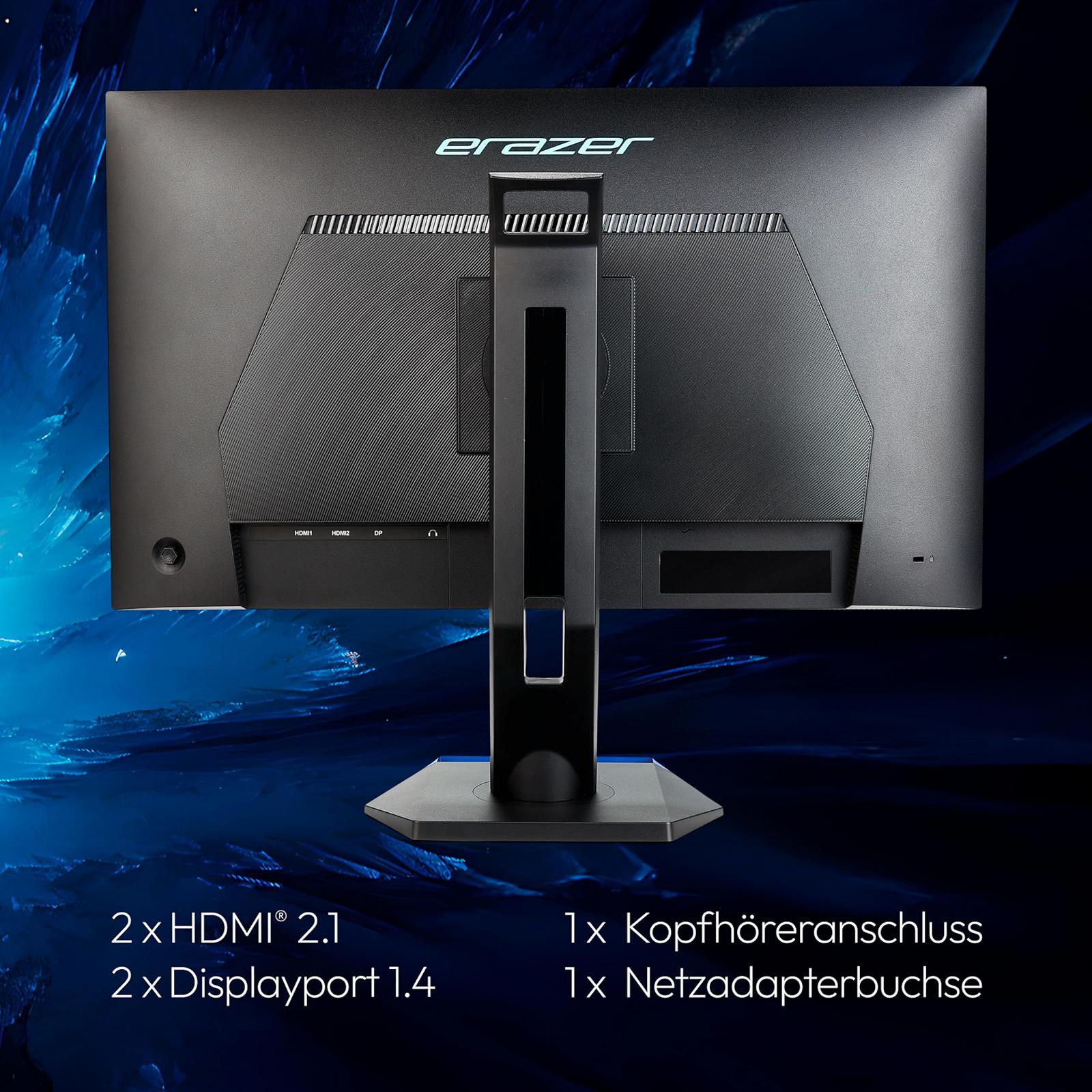 Монитор ERAZER Spectator X40 MD 21727 68.6 см (27 дюймов) QHD HDR10 для игр (180Hz, 1440p, Adaptive Sync, 16:9, 1мс, HDMI, DisplayPort), фото №6 Монитор ERAZER Spectator X40 MD 21727 68.6 см (27 дюймов) QHD HDR10 для игр (180Hz, 1440p, Adaptive Sync, 16:9, 1мс, HDMI, DisplayPort), фото №6