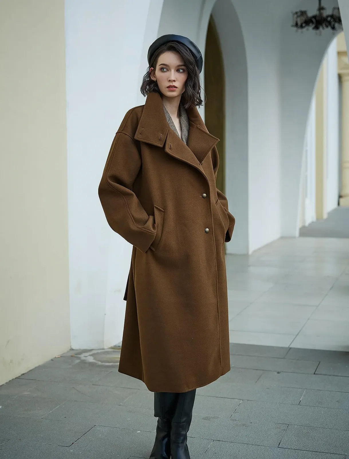 Пальто BEAUTELICATE Шерстяное Длинное, фото №4