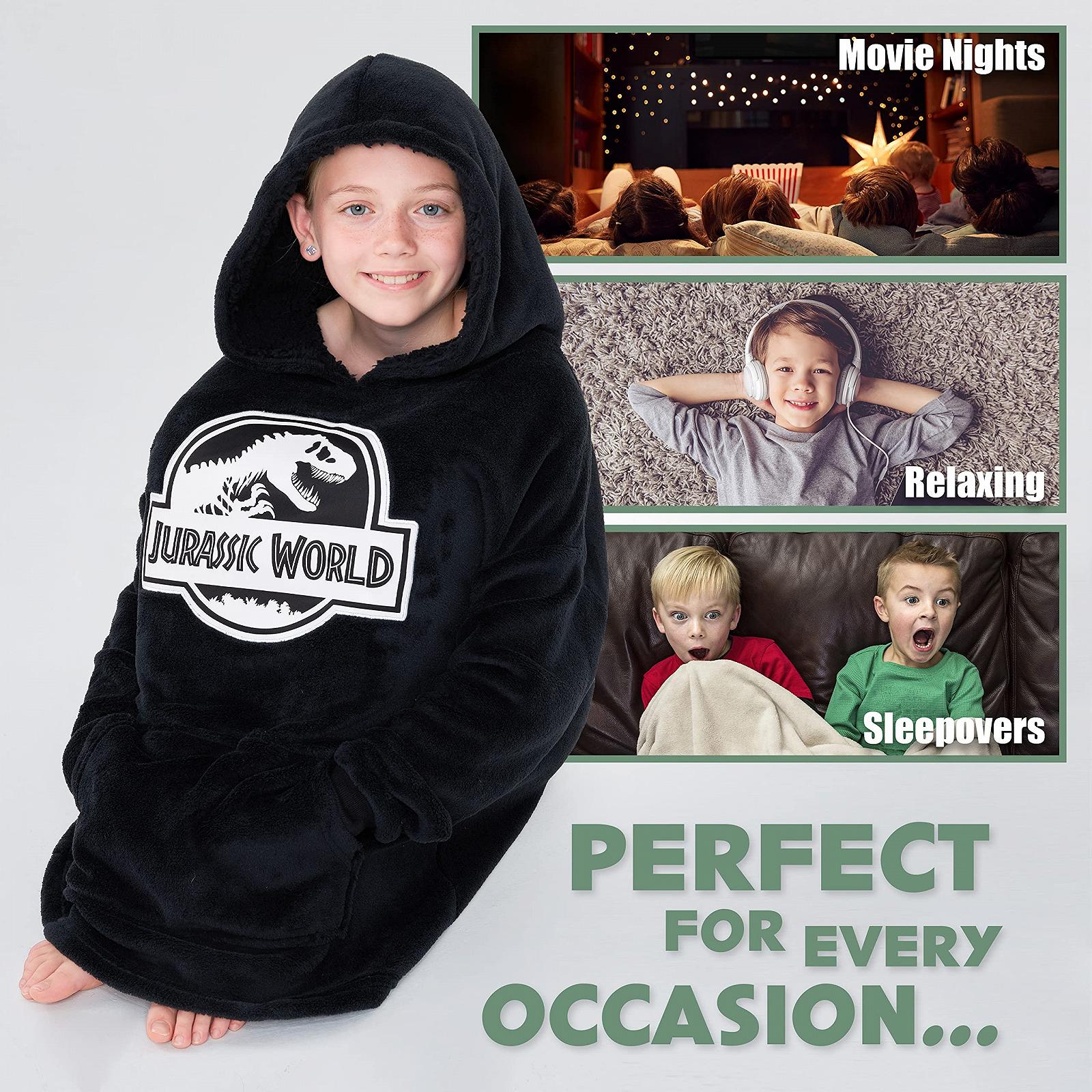 Худі-ковдра Jurassic World Oversized для дітей, хлопчиків та дівчаток, підлітків, фото №6