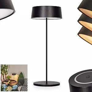 Настільна лампа Kouvi LED USB-C Акумуляторна димована IP54 Чорно-біла - Фото 1