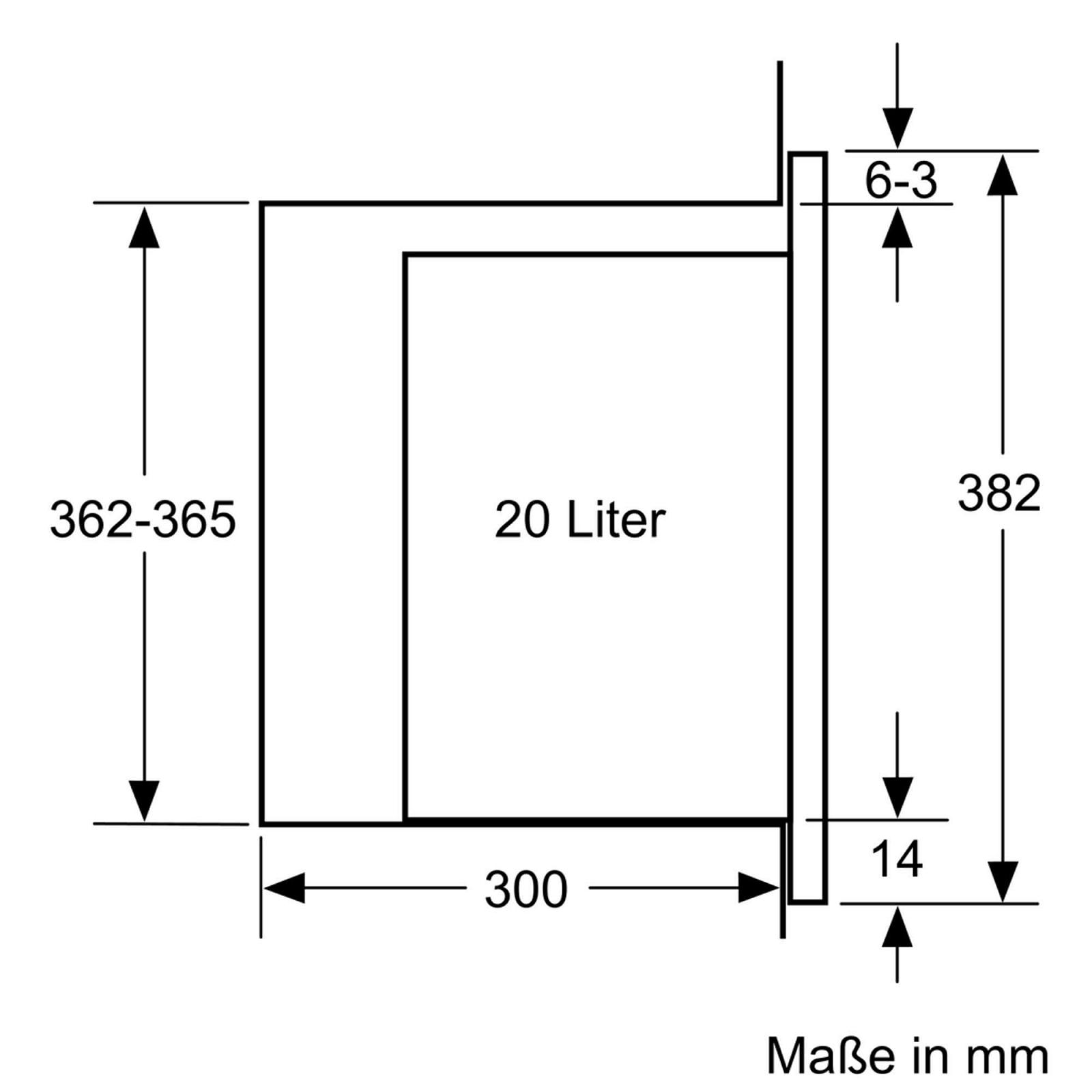 Встраиваемая микроволновая печь Siemens iQ500 BF525LMB1 59 x 38 см 800 Вт Рабочая камера 20 л Поворотный стол 25.5 см Управление TouchControl Гидролитическая очистка Автоматические программы CookControl 7 Черная, фото №5