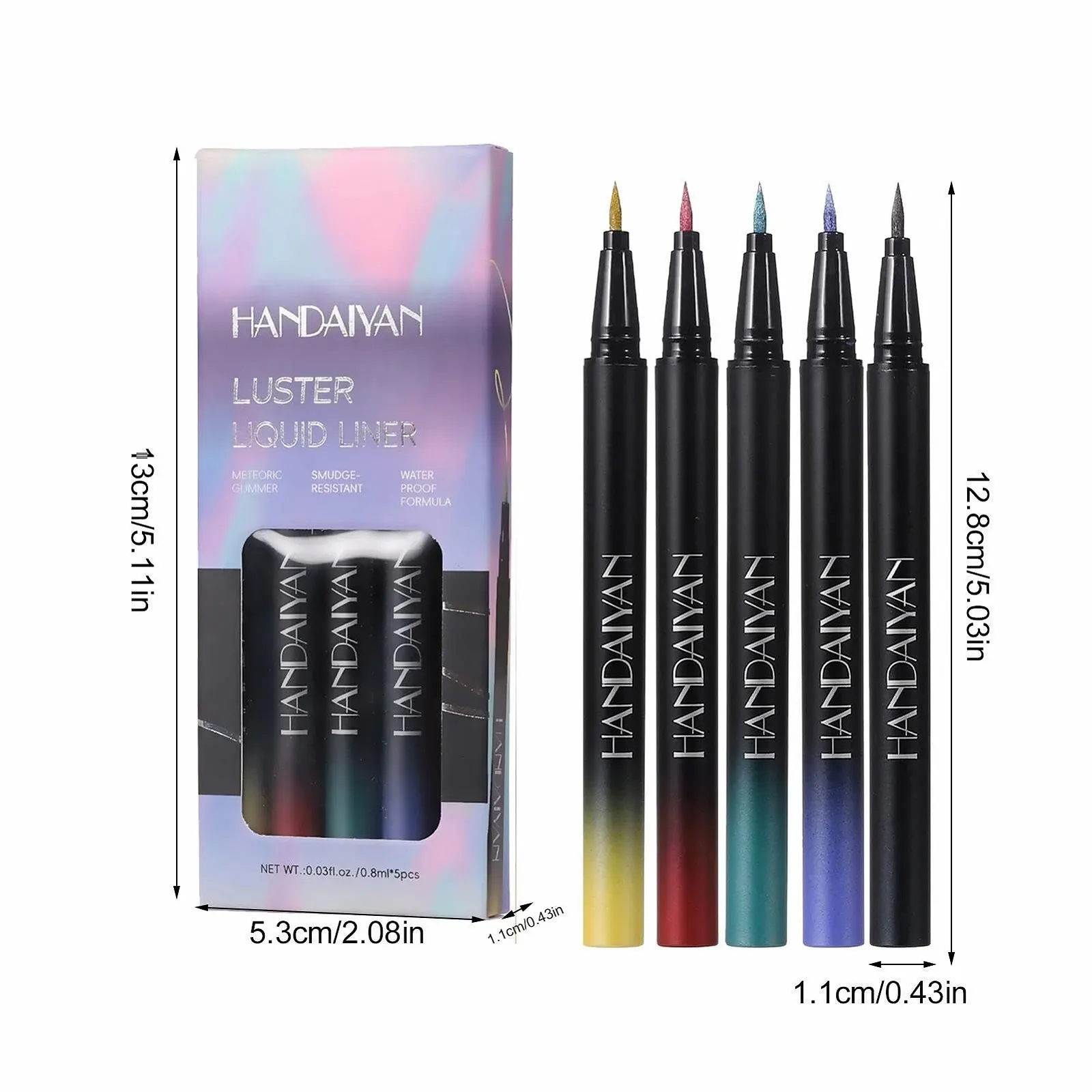 Рідка Підводка для очей з блискітками XIAOXIAOYU Водостійка, фото №6 Рідка Підводка для очей з блискітками XIAOXIAOYU Водостійка, фото №6