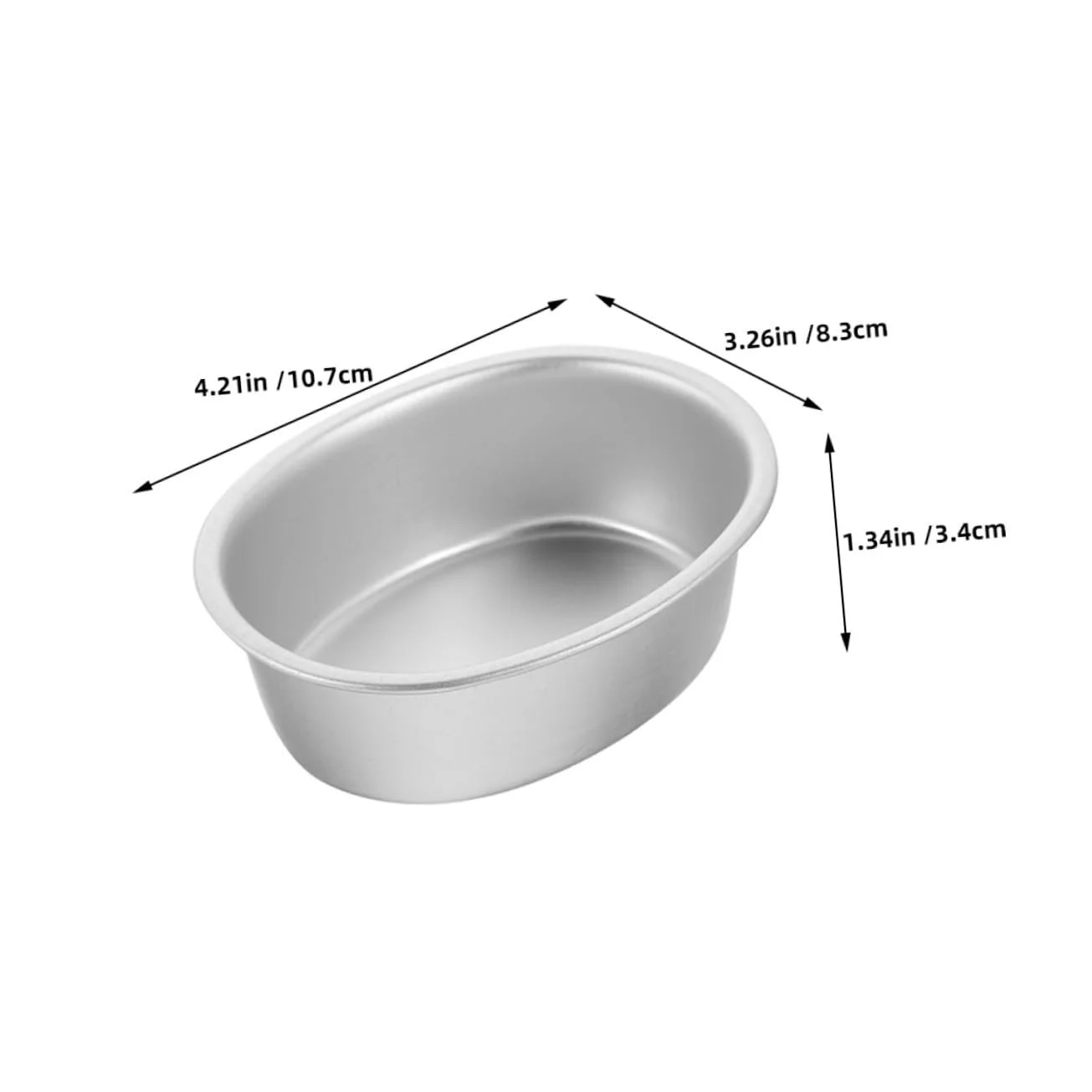 Форми для запікання VALICLUD Набір 2 шт. Овальні Алюмінієвий сплав Антипригарне покриття, фото №2