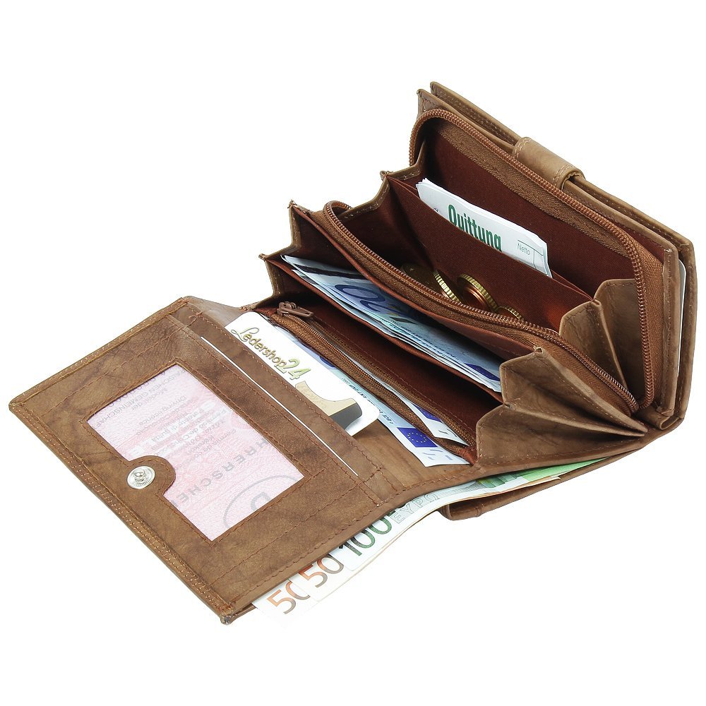 Кошелек Женский Ledershop24 Кожаный RFID Подарочный набор + Эксклюзивный брелок для ключей Длинный Натуральная кожа, фото №5