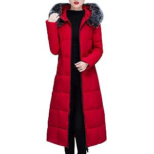 Жіноча Пухова Куртка З Капюшоном Вітрозахисна - Фото 1