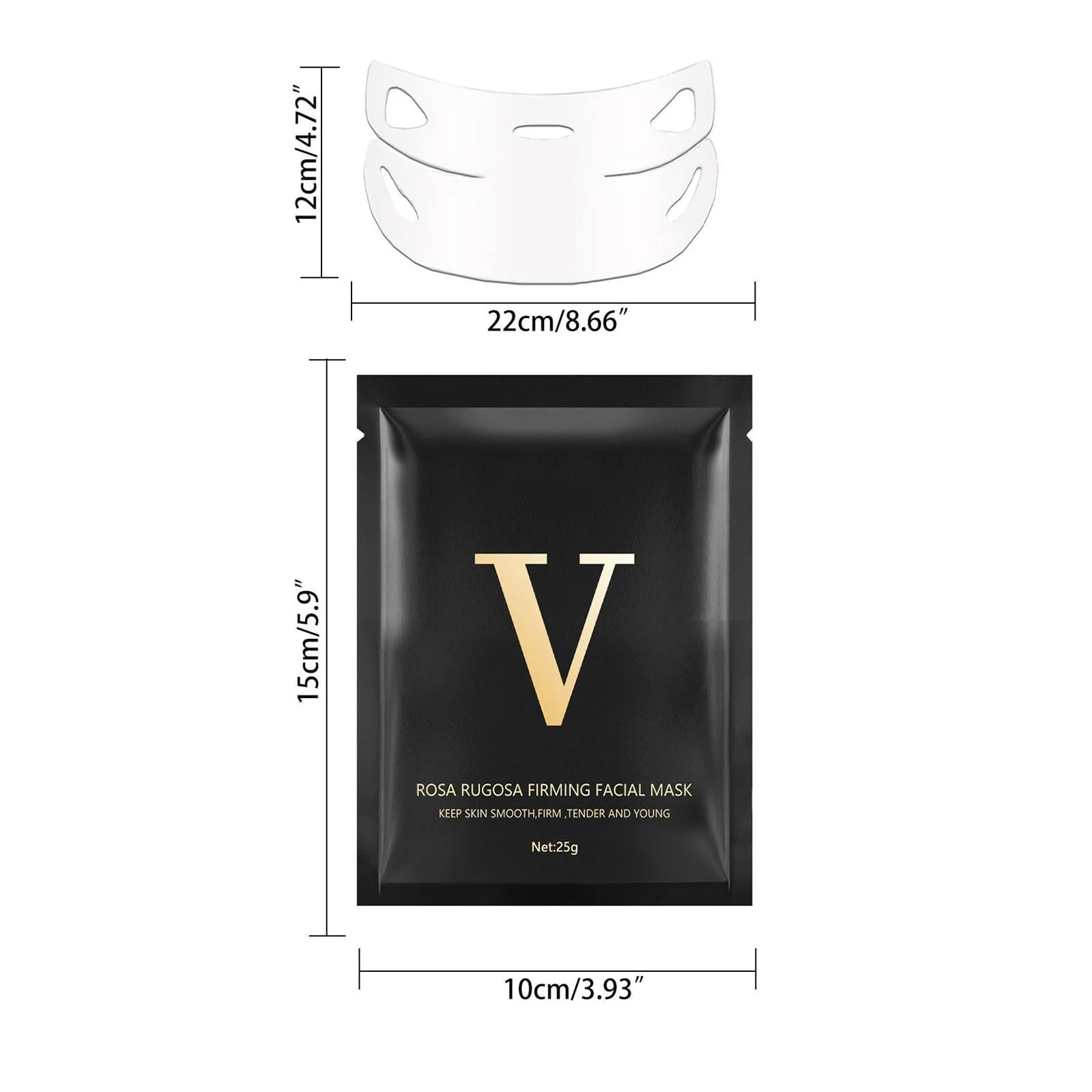 Маска Tkekruh 6 шт., V Маска для ліфтингу обличчя з гіалуроновою кислотою, фото №7