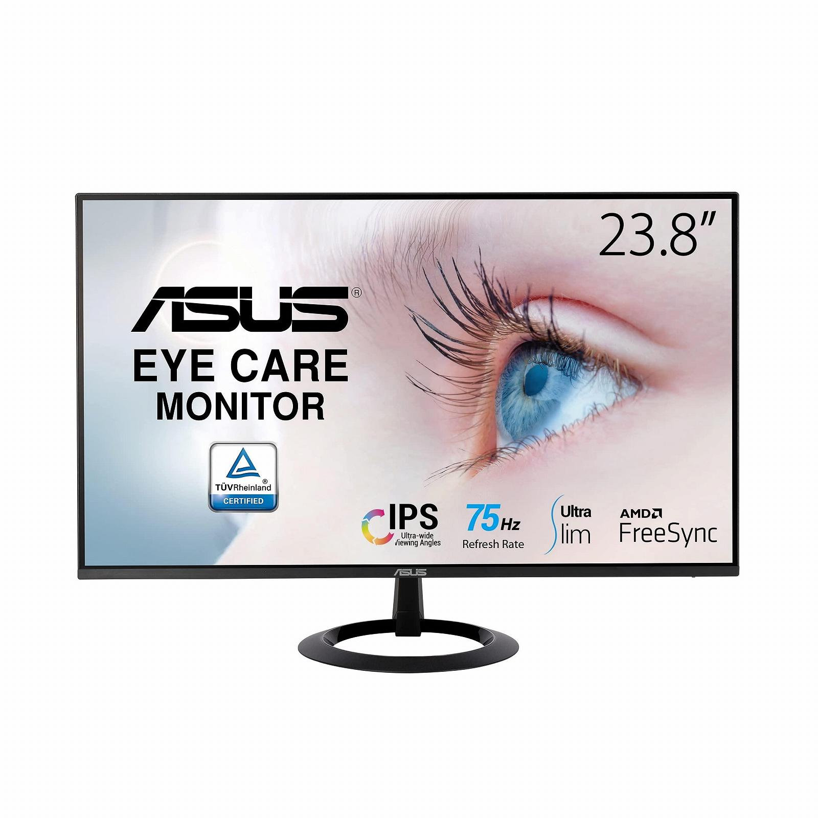 Монитор ASUS Eye Care VZ24EHE 24 дюйма Full HD HDMI D-Sub, фото №1