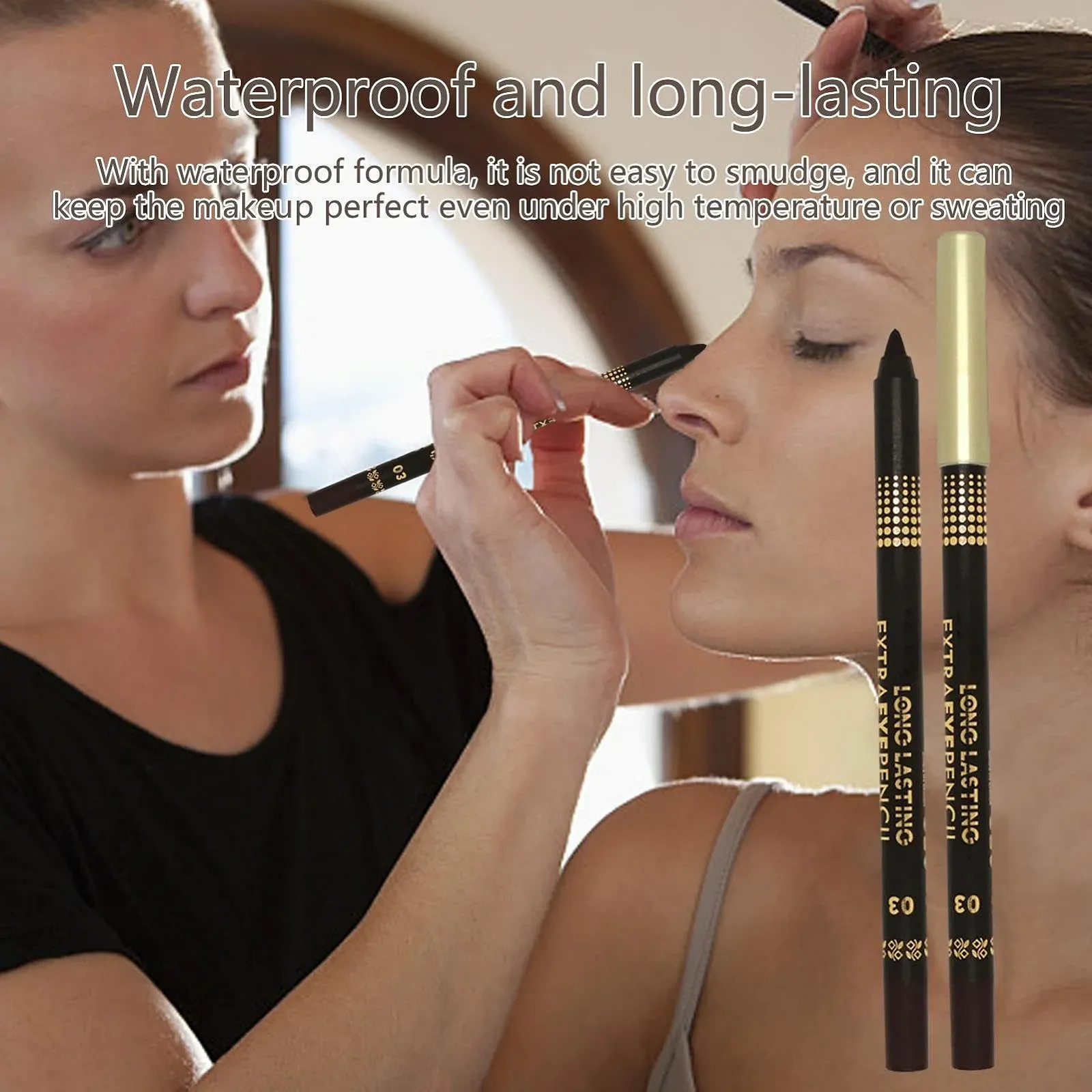 Олівець для очей Fowybe Чорний, фото №2