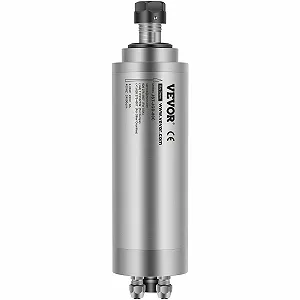 Шпиндельный двигатель VEVOR JST-JGD-80C с воздушным охлаждением / 2.2 кВт / 24000 об/мин / 400 Гц / Серебристый synthetic.ua - Фото 1