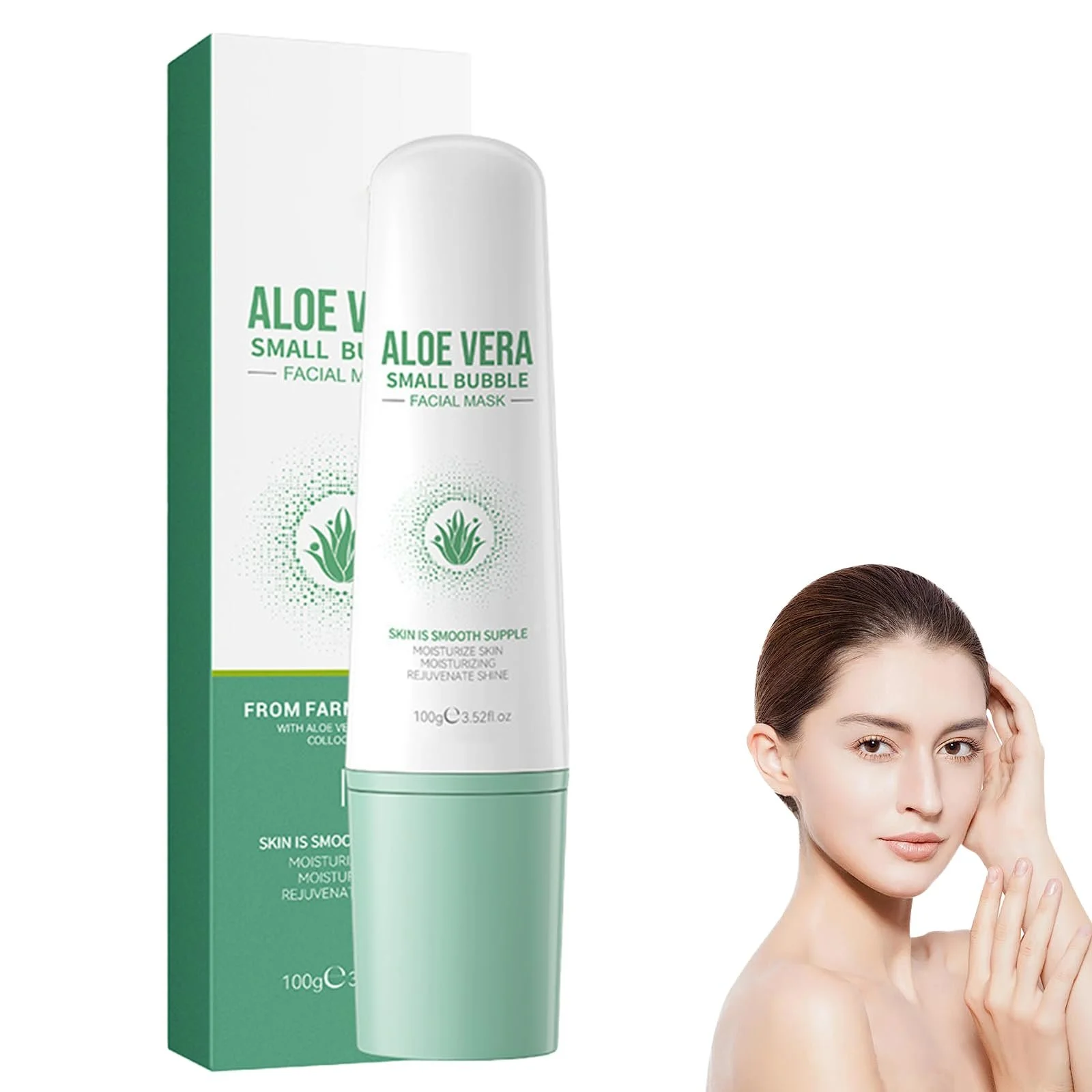 Маска для обличчя Aloe Vera Schaebens Зволожуюча, проти чорних цяток та прищів, фото №1 Маска для обличчя Aloe Vera Schaebens Зволожуюча, проти чорних цяток та прищів, фото №1