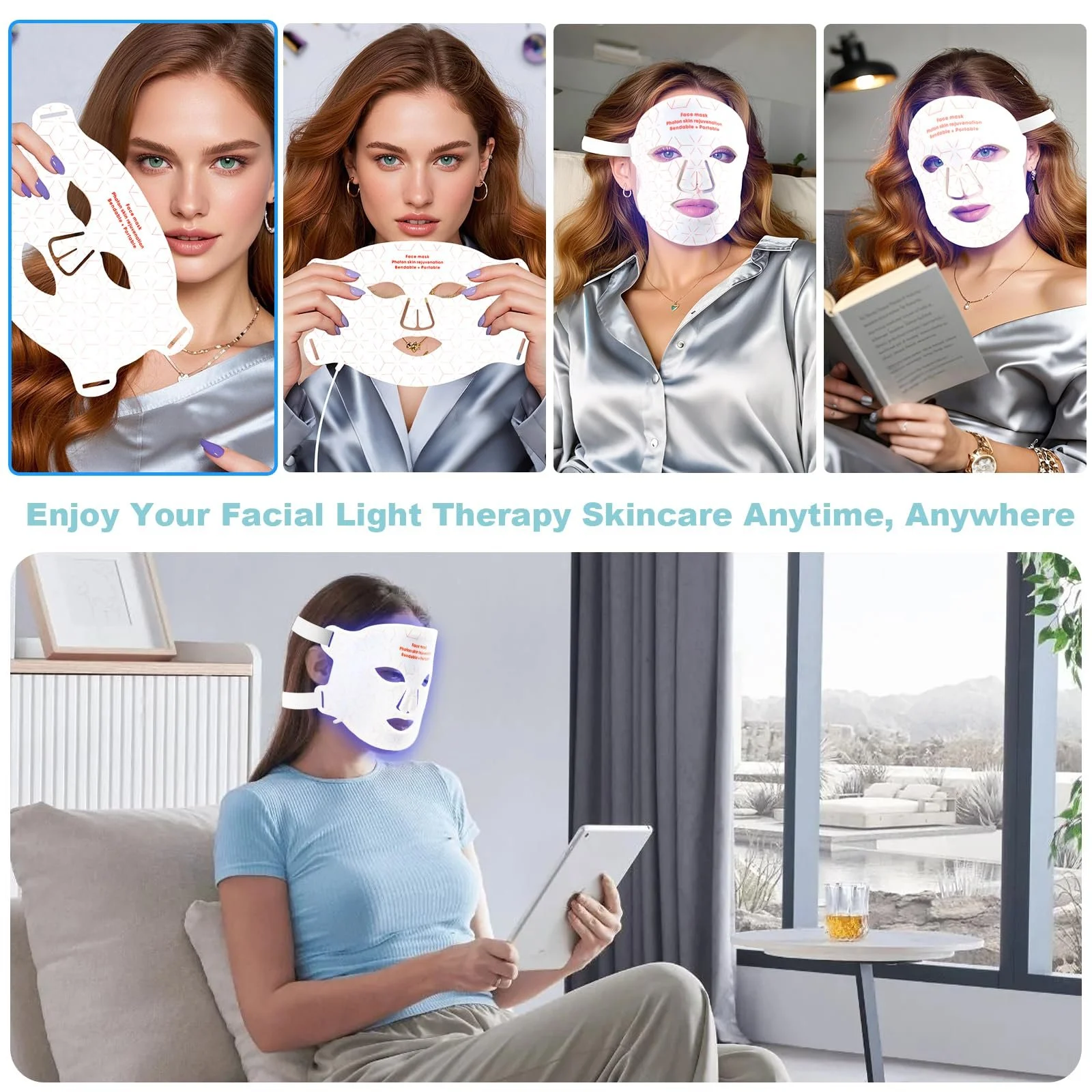 LED Маска для лица Светотерапия Красный свет, LED Маска, фото №7