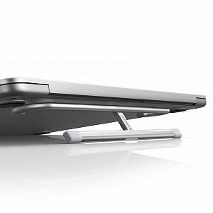 Подставка для ноутбука UGREEN Mini Foldable Aluminium Ultralight Self-Adhesive Invisible Height Adjustable 30 мм, совместима с MacBook Air, Pro, Dell - Фото 1