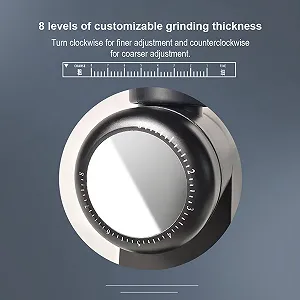 Кавомолка Italian Hand Brew, 8 рівнів регулювання товщини, плоский ніж з нержавіючої сталі 48 мм, надувний контейнер для зерен та чашка для порошку ціна на synthetic.ua - Фото 1 Кавомолка Italian Hand Brew, 8 рівнів регулювання товщини, плоский ніж з нержавіючої сталі 48 мм, надувний контейнер для зерен та чашка для порошку synthetic.ua - Фото 1