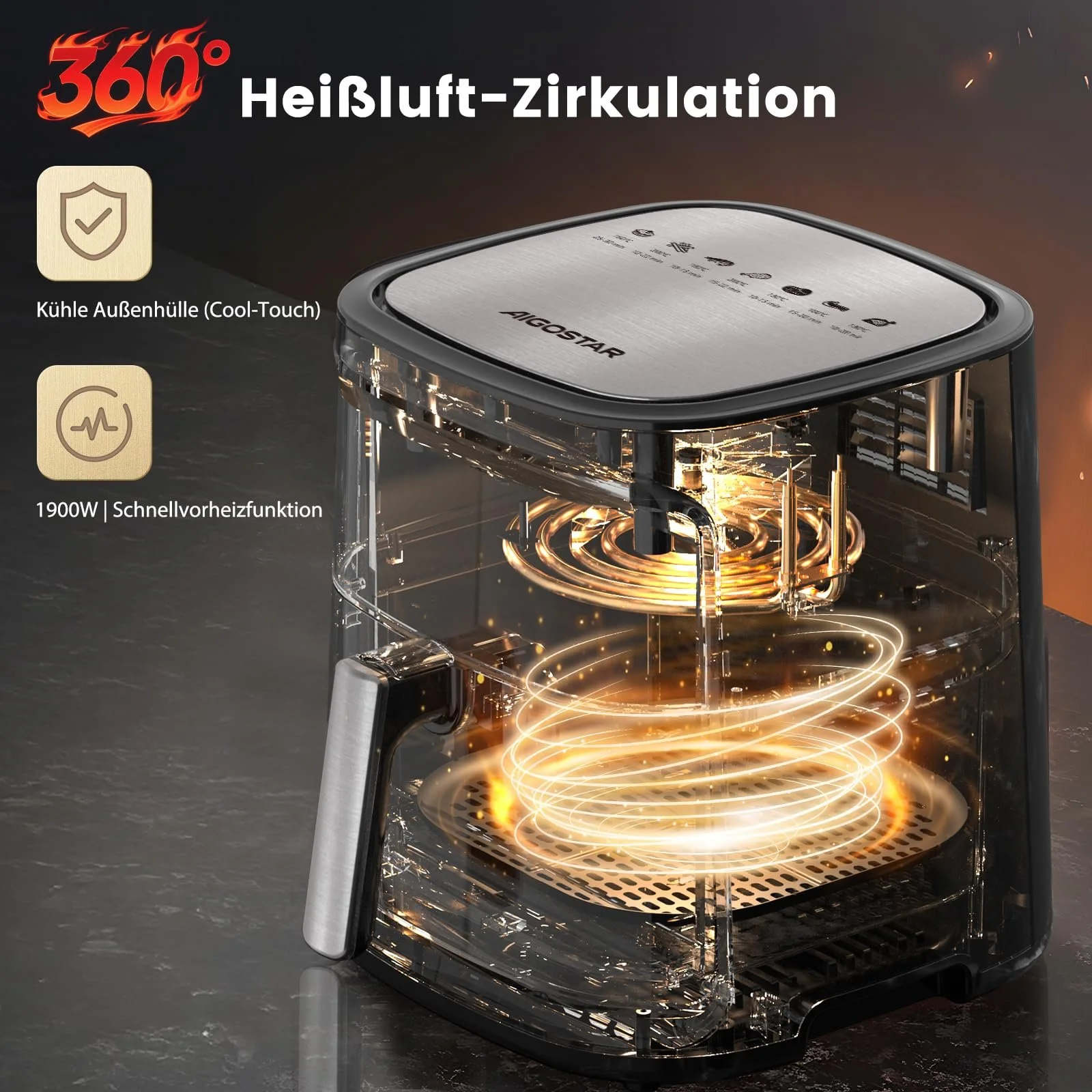 Мультипіч Aigostar Cube Pro 1900 W 7 L, фото №3