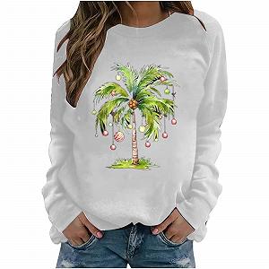 Жіночий світшот Різдвяний принт - Фото 1