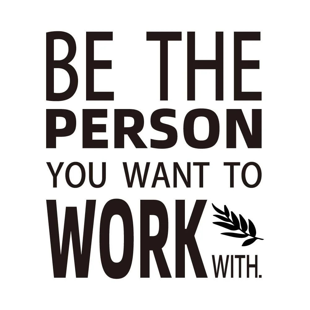 Наклейка на стіну SUPERDANT Office Quotes Inspirational Teamwork Чорна, фото №1