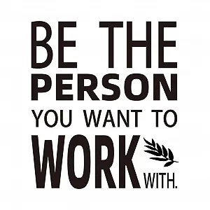 Наклейка на стіну SUPERDANT Office Quotes Inspirational Teamwork Чорна - Фото 1