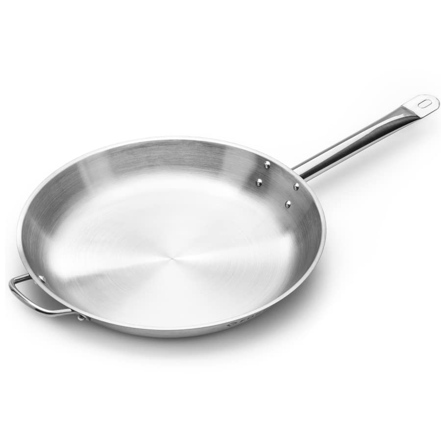 Сковорода Forgast Диаметр 36 см Сатиновая Стальная сковорода Нержавеющая сталь Индукция Газ Электрика Посудомоечная машина Подходит для индукционных плит, фото №1 Сковорода Forgast Диаметр 36 см Сатиновая Стальная сковорода Нержавеющая сталь Индукция Газ Электрика Посудомоечная машина Подходит для индукционных плит, фото №1