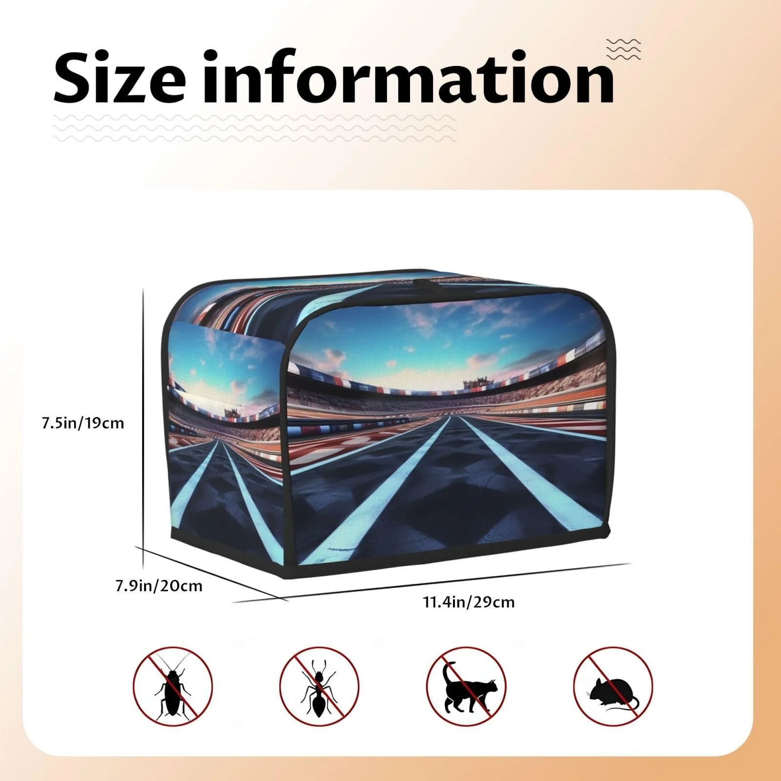 Чохол для тостера Race Track, для 2 скибочок, фото №5 Чохол для тостера Race Track, для 2 скибочок, фото №5