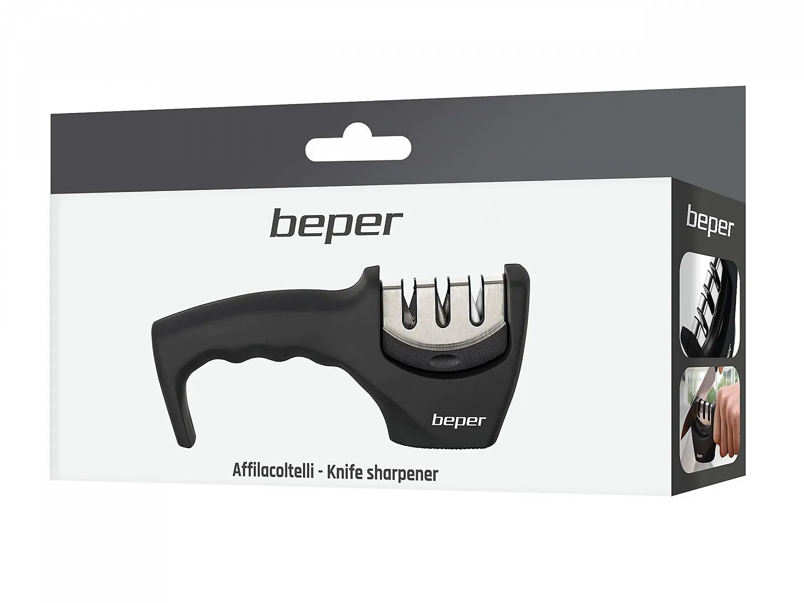 Точило BEPER C107UTT001 ручна ABS 3-ступінчаста чорна, фото №6