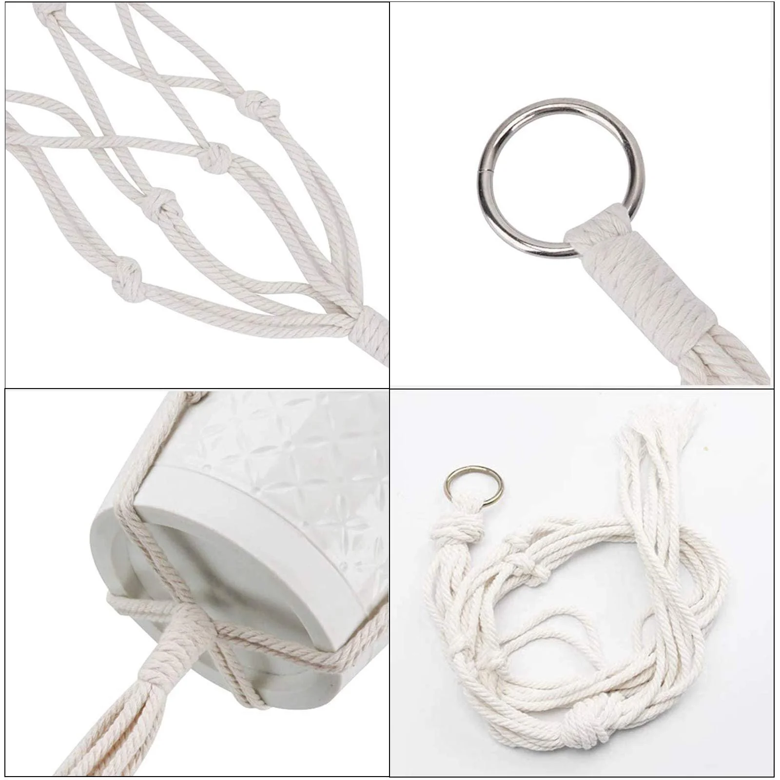 Набор подвесных корзин макраме CYH 6 шт., фото №3