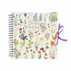 Фотоальбом Grupo Erik для DIY, белые страницы - Фотоальбом Wild Flowers для склеивания - Альбом для вырезок, белые страницы, 26 x 26 см - Фото 1