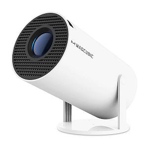 Мини-проектор 4K Android 11, Smart Projector 5G WiFi 6 BT 5.0, Mini Projector Full HD 1080P 200ANSI 8000L Автоматическая горизонтальная коррекция трапеции Белый - Фото 1