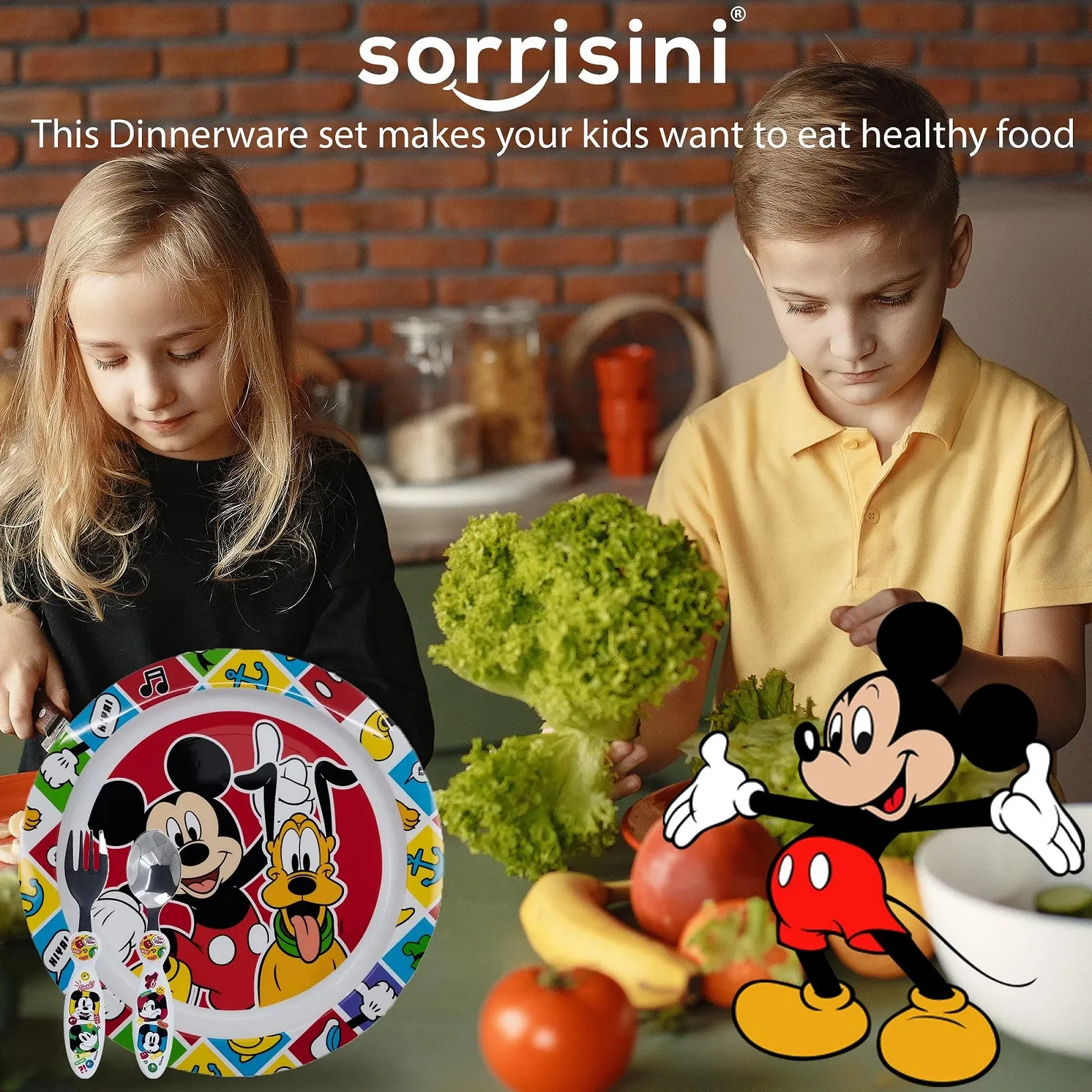 Набор детской посуды Sorrisini, Детские столовые приборы из нержавеющей стали, Многоразовый, фото №5 Набор детской посуды Sorrisini, Детские столовые приборы из нержавеющей стали, Многоразовый, фото №5