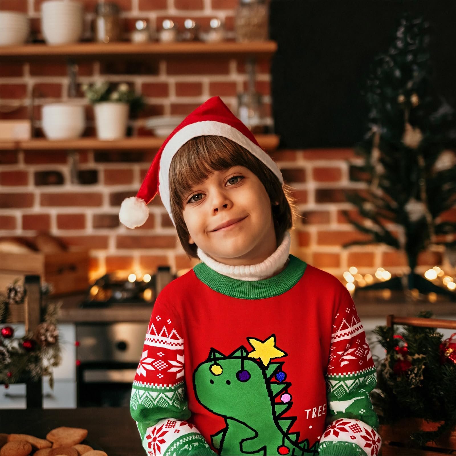 Різдвяний джемпер для хлопчиків Santa Claus В'язаний, фото №2