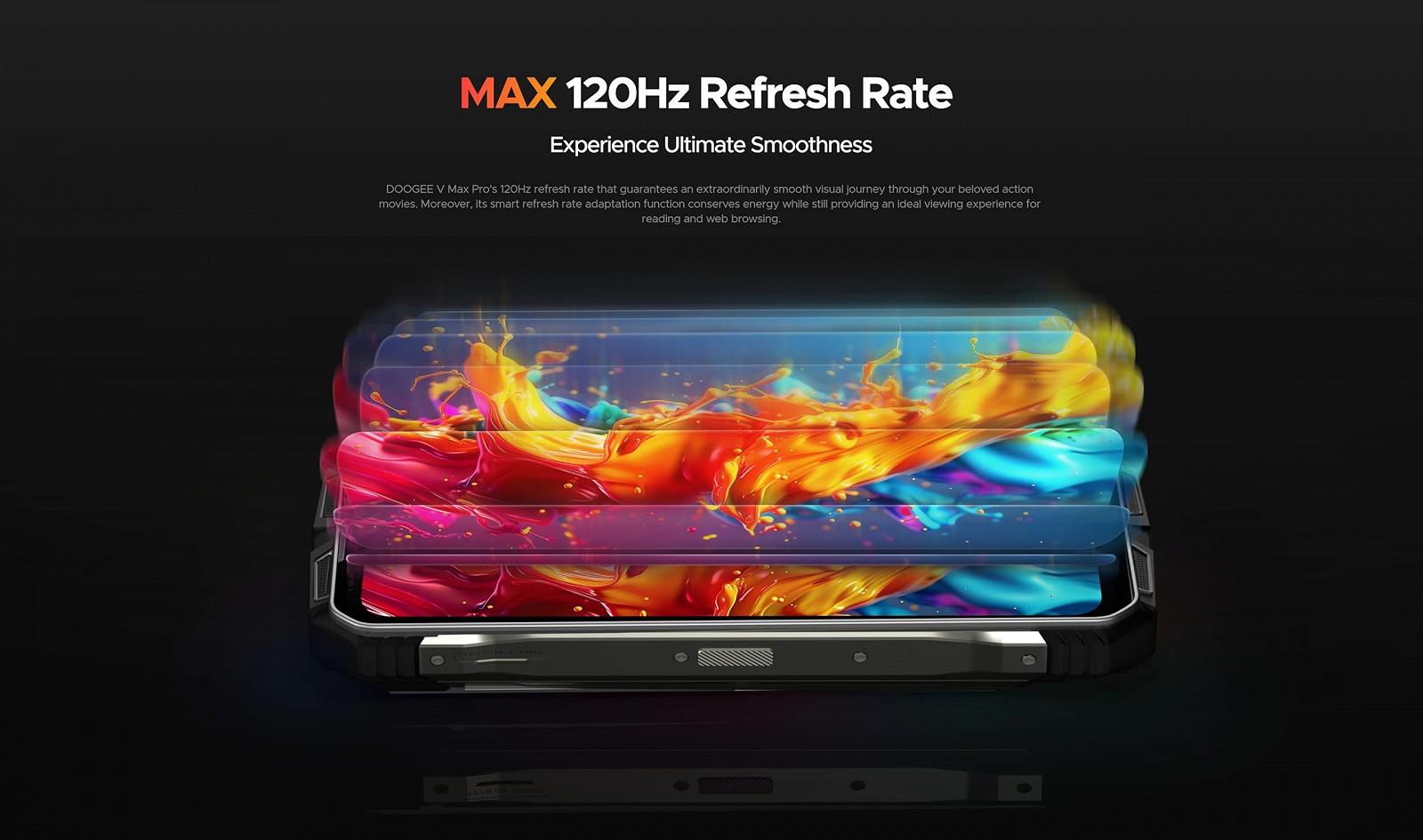 Захищений смартфон DOOGEE VMAX Pro 5G 32GB + 512GB 6.58 дюйма FHD+ 108 Мп + 20 Мп (нічного бачення) + 16 Мп Android 14 NFC 22000 мАг Black, фото №7 Захищений смартфон DOOGEE VMAX Pro 5G 32GB + 512GB 6.58 дюйма FHD+ 108 Мп + 20 Мп (нічного бачення) + 16 Мп Android 14 NFC 22000 мАг Black, фото №7