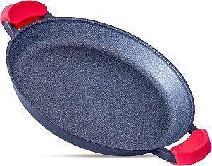 Пательня для паельї INTIGNIS Non Stick Heavy Duty Induction 36 см з кришкою synthetic.ua - Фото 1