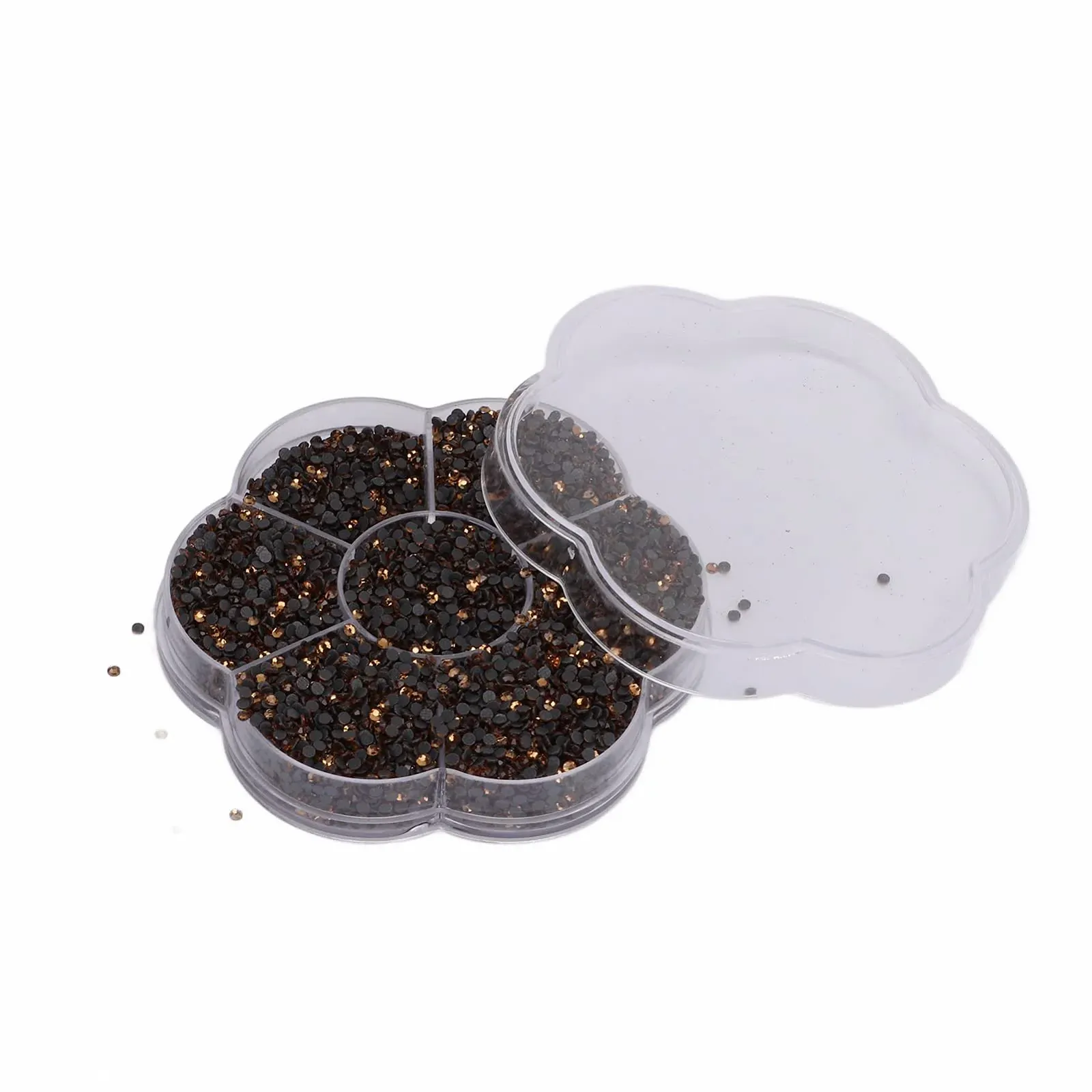 Стразы для ногтей Плоские Цветные 14400 штук Crystal Yellow, фото №8