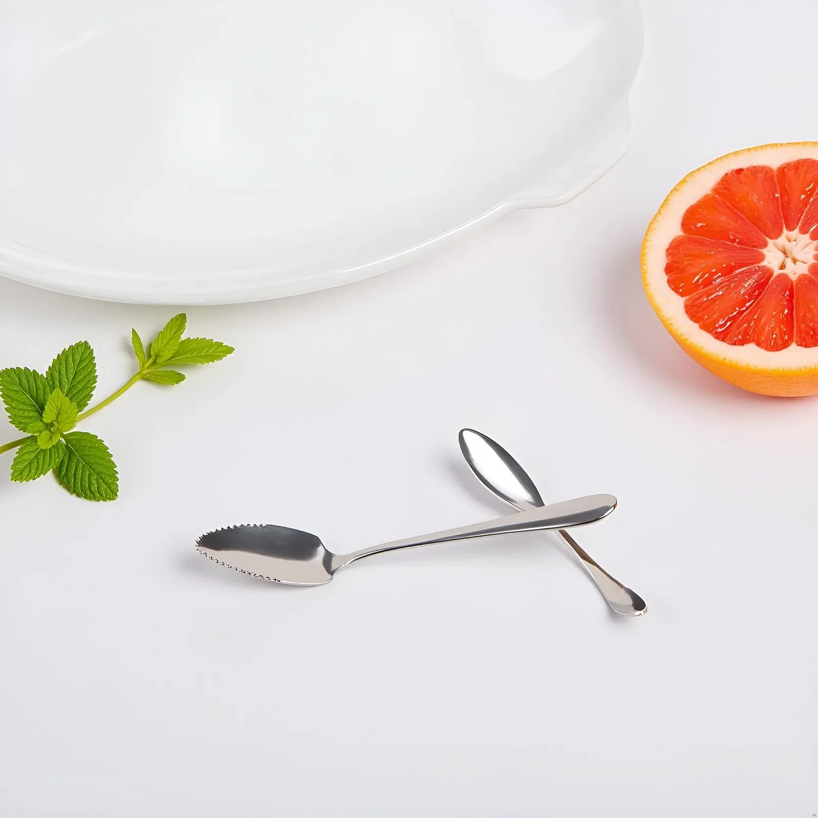 Ложка для грейпфрута з довгою ручкою з нержавіючої сталі 15.5 см, фото №5