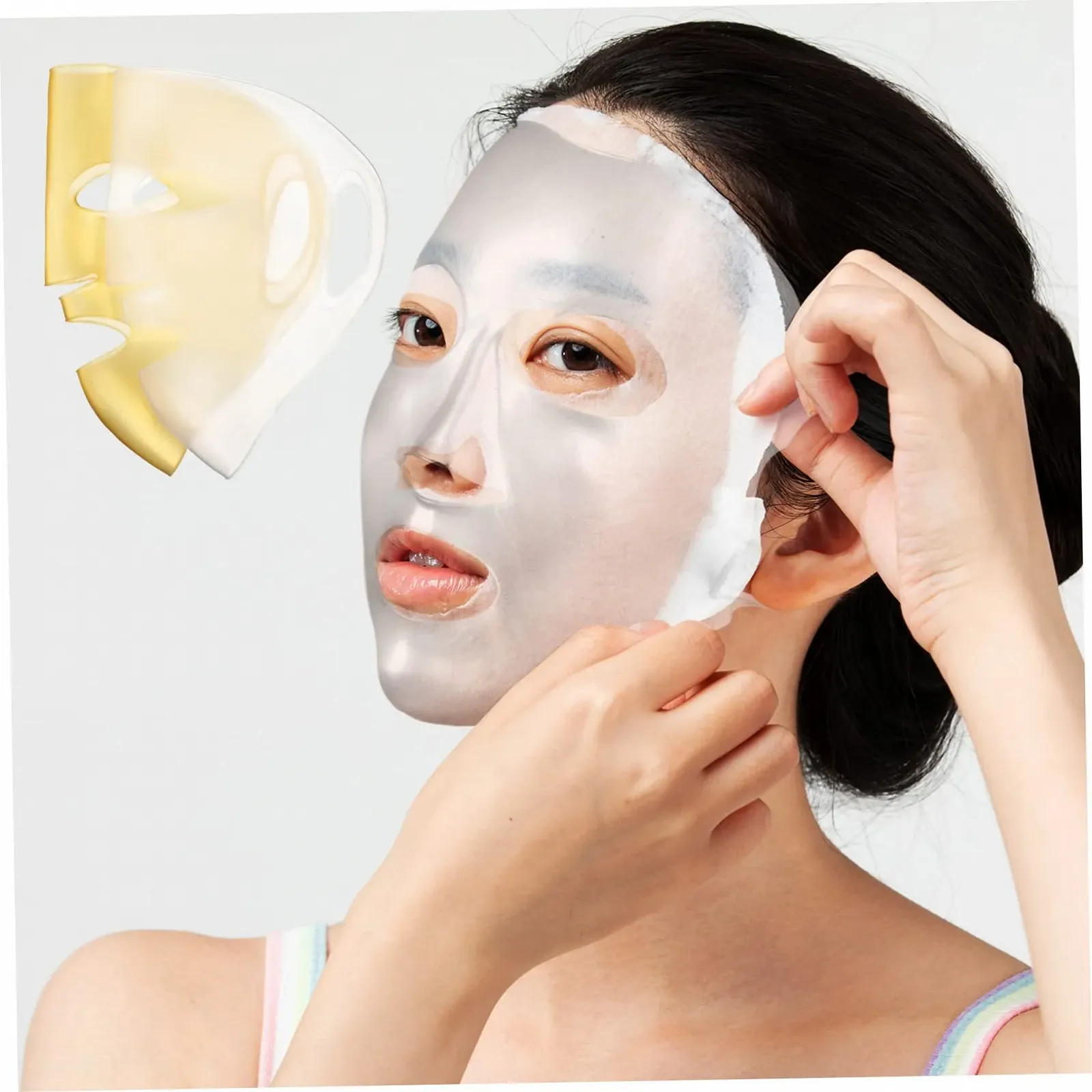 Маска Силіконова Healvian 3 шт. Багаторазова Зволожуюча, фото №6