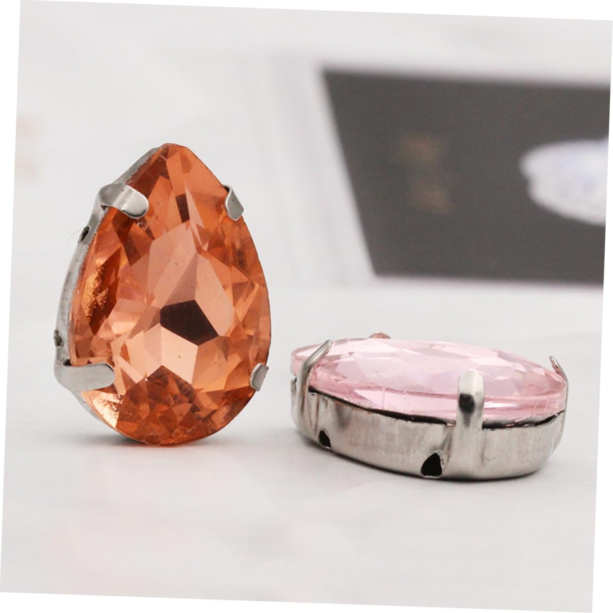 Стразы Стеклянные Водопад 50 шт. Смешанные цвета, фото №7