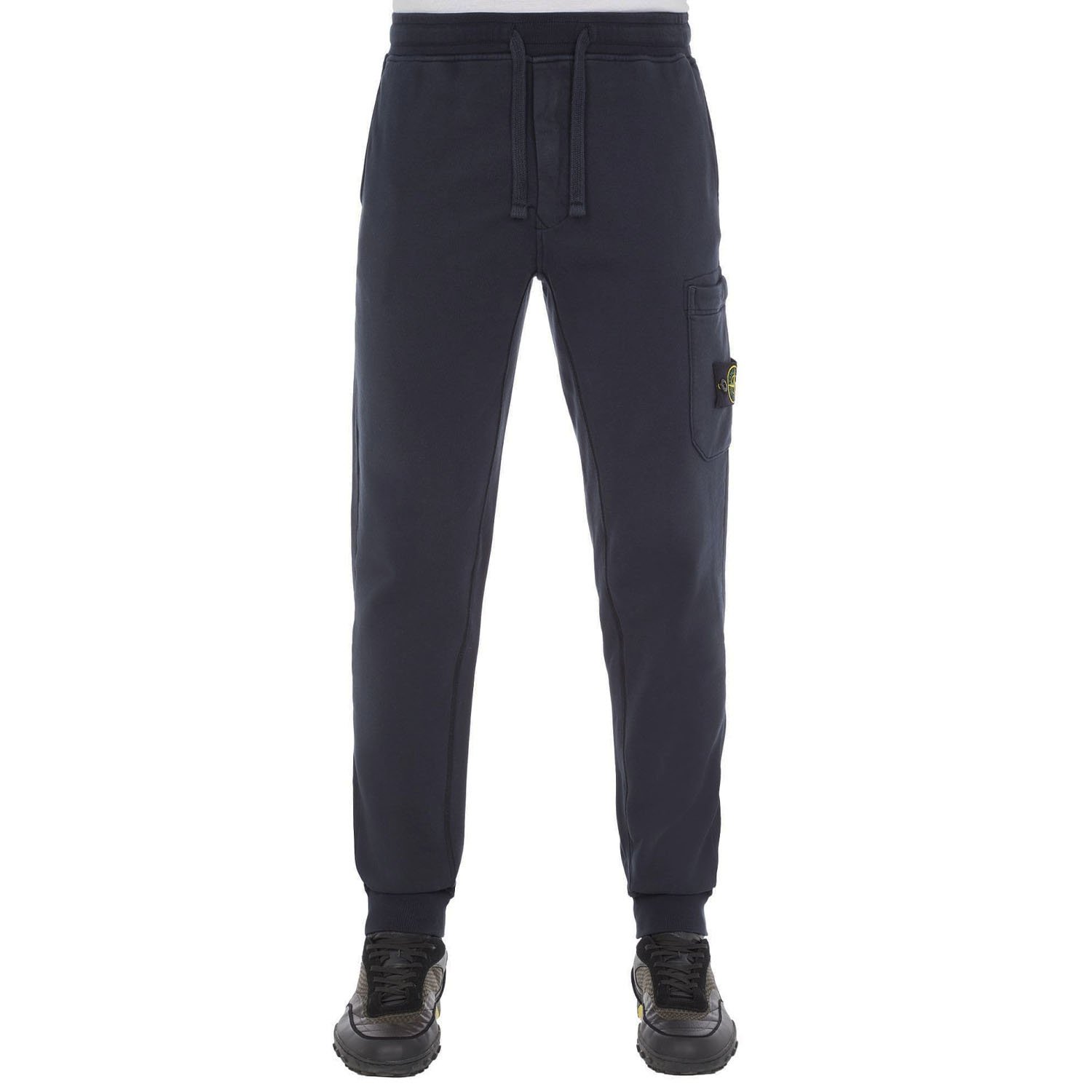 Штаны Stone Island Cotton Fleece Garment Dyed Pocket Jogger - темно-синий XL, фото №1