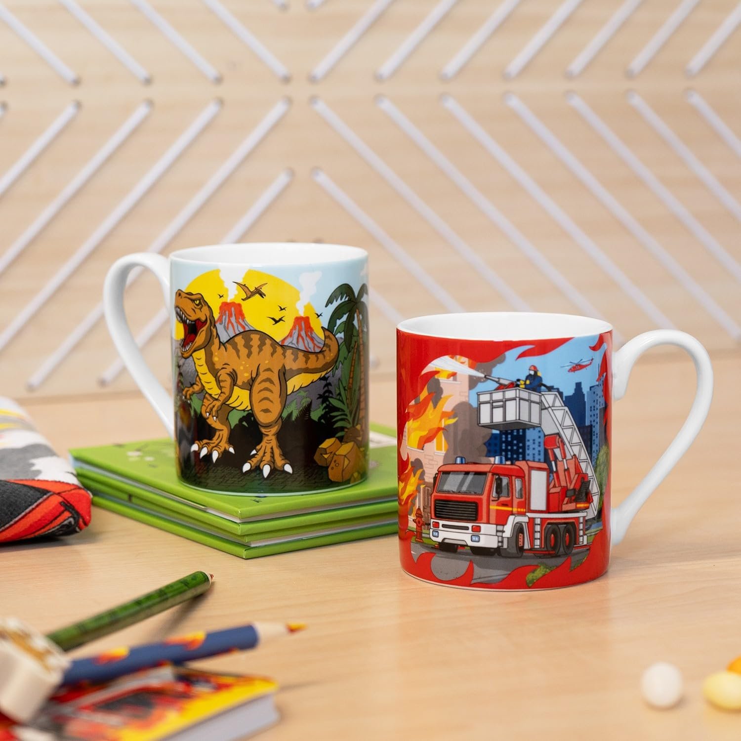 Дитяча чашка Sheepworld Пожежна бригада Фарфор 20 cl в подарунковій коробці, фото №3