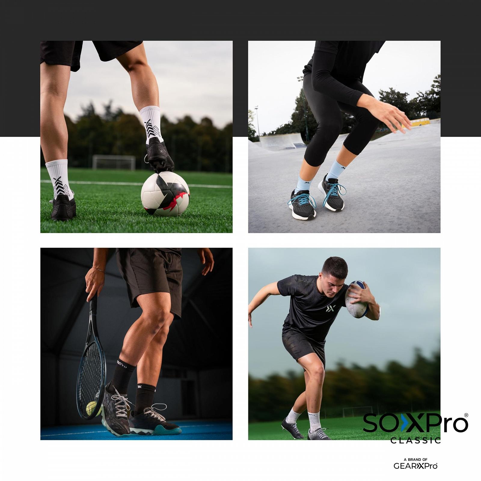 Спортивные носки SOXPro Non-Slip Anti-Bubble Full Control Темно-синий, фото №7