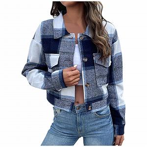 Купити Жіноча Куртка з Довгими Рукавами Легка Ladys Shirts 2024 Модна Фетрова - Фото 1 Жіноча Куртка з Довгими Рукавами Легка Ladys Shirts 2024 Модна Фетрова - Фото 1