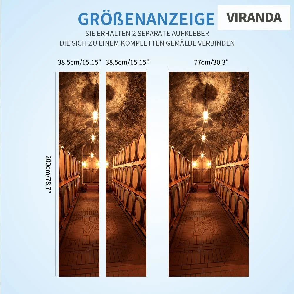 Обої на двері 3D Статуя Будди PVC 77 x 200 см, фото №5