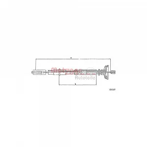 Трос сцепления METZGER 10.317 для VW - Фото 1