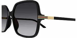 Сонцезахисні окуляри Gucci GG1449S-001-65 Жіночі Чорний HD Ацетат synthetic.ua - Фото 1