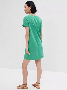 Сукня V-SS ME GAP LOGO DRESS 554693-03 GAP Зелений S synthetic.ua - Фото 1