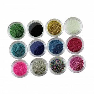 Кульки для нігтів minkissy, 12 кольорів - Фото 1