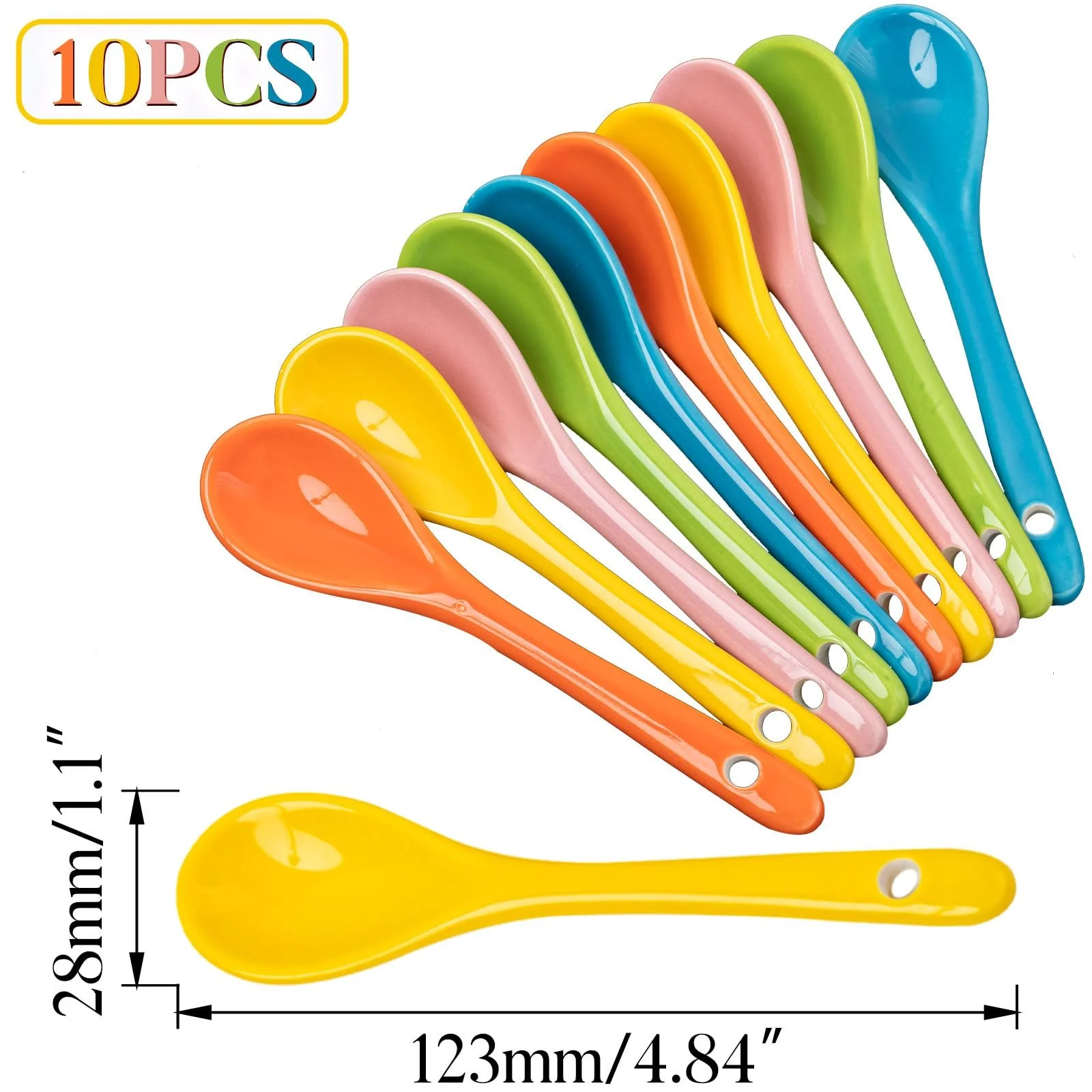 Набір з 10 порцелянових ложок, фото №2