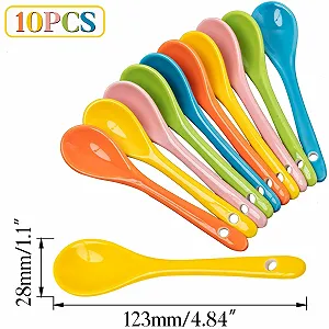 Набір з 10 порцелянових ложок synthetic.ua - Фото 1